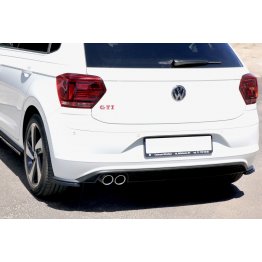 Накладки сплиттеры боковые на задний бампер на Volkswagen Polo VI GTI